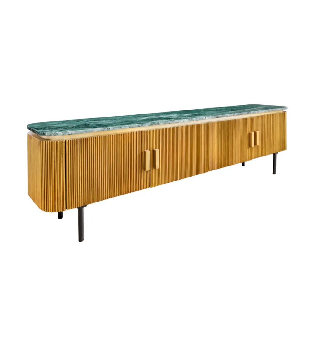 Stolik pod TV VENEZIANO 160cm drewno mango*Invicta Interior Online