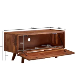 Stolik pod TV VENLO 92 cm drewno sheesham*WOHNLING, GERMANY
