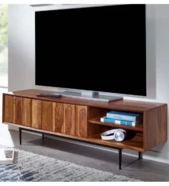 Stolik pod TV VERRES 123 cm drewno sheesham*WOHNLING, GERMANY Clearance