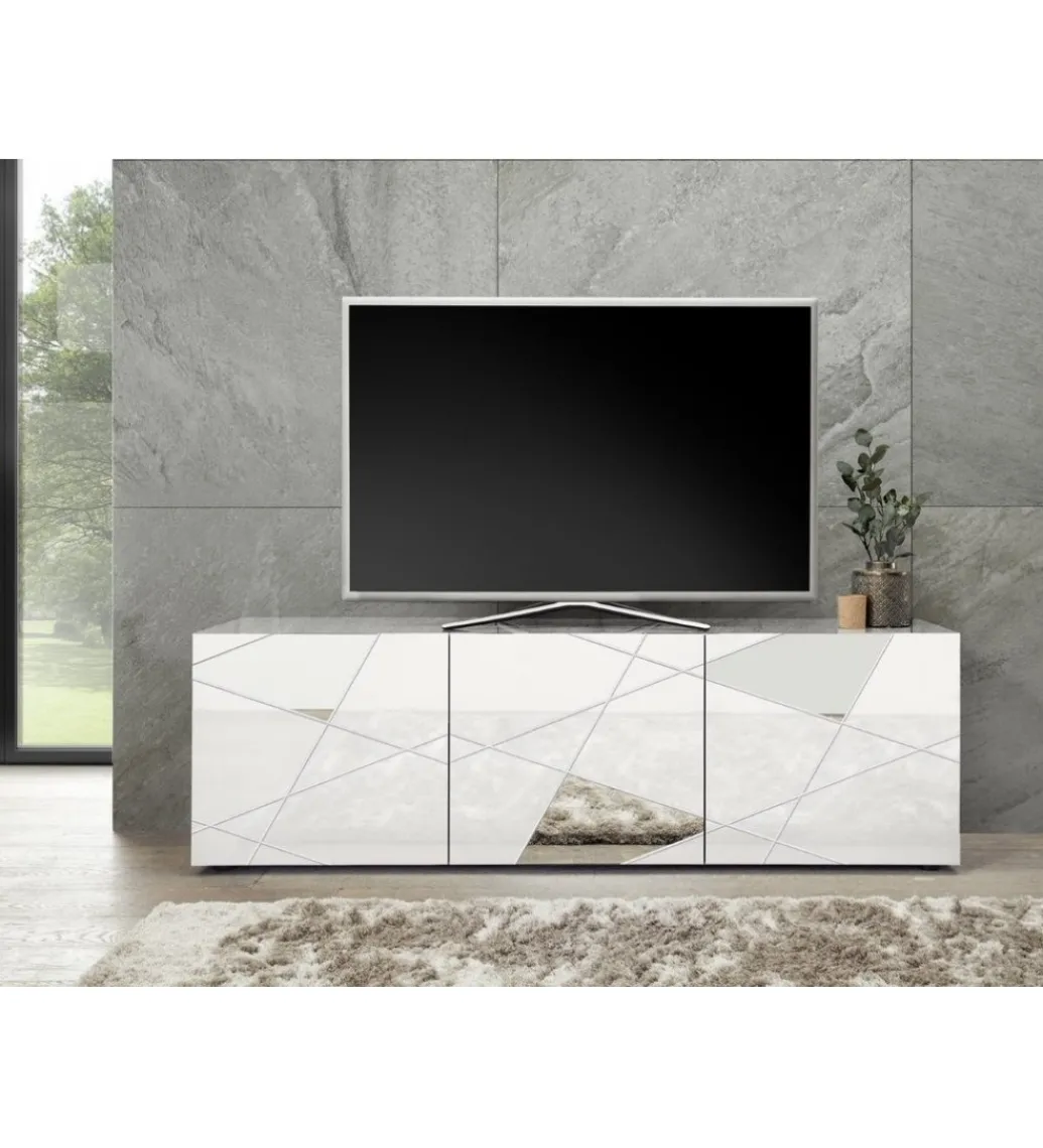 Stolik pod TV VITTORIA 181 cm biały*MCA Linia Włoska Online