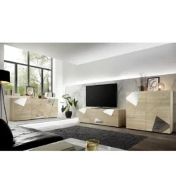 Stolik pod TV VITTORIA 181 cm w kolorze dąb sonoma*MCA Linia Włoska New