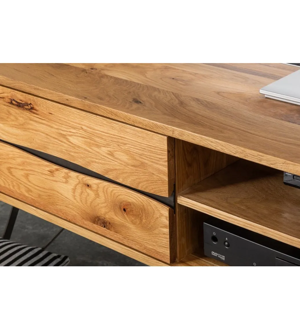 Stolik pod TV VIVENTE Living Edge 160 cm drewno dąb dziki*Invicta Interior Clearance