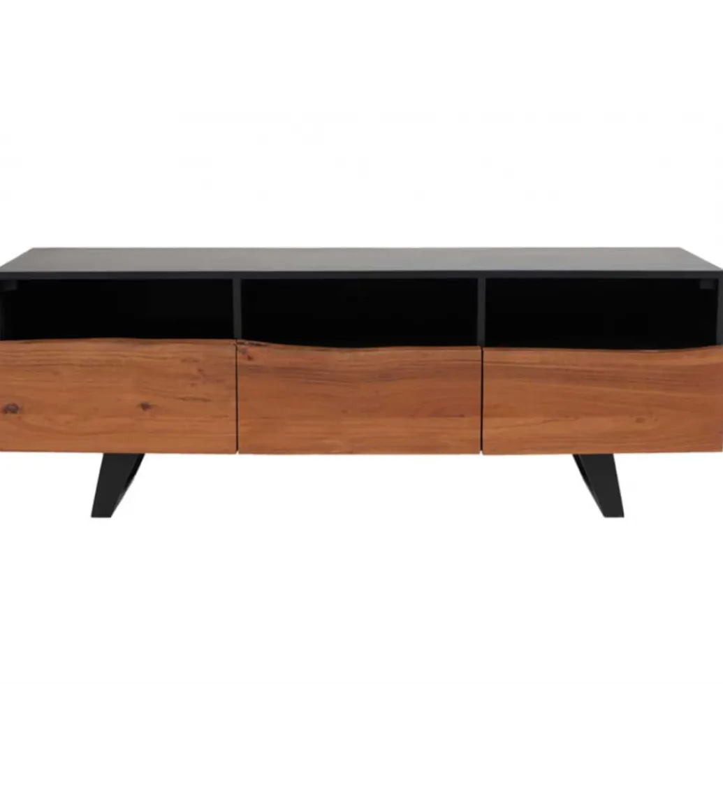 Stolik pod Tv Welden 140 cm drewno akacja*Invicta Interior New
