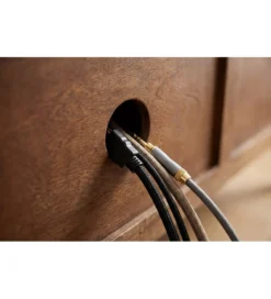Stolik pod TV wiszący ADLON 160 cm drewno mango wzór 3D*Invicta Interior Online