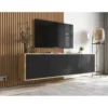 Stolik pod Tv wiszący Apollo B 150 cm czarny*Polski Design ML New