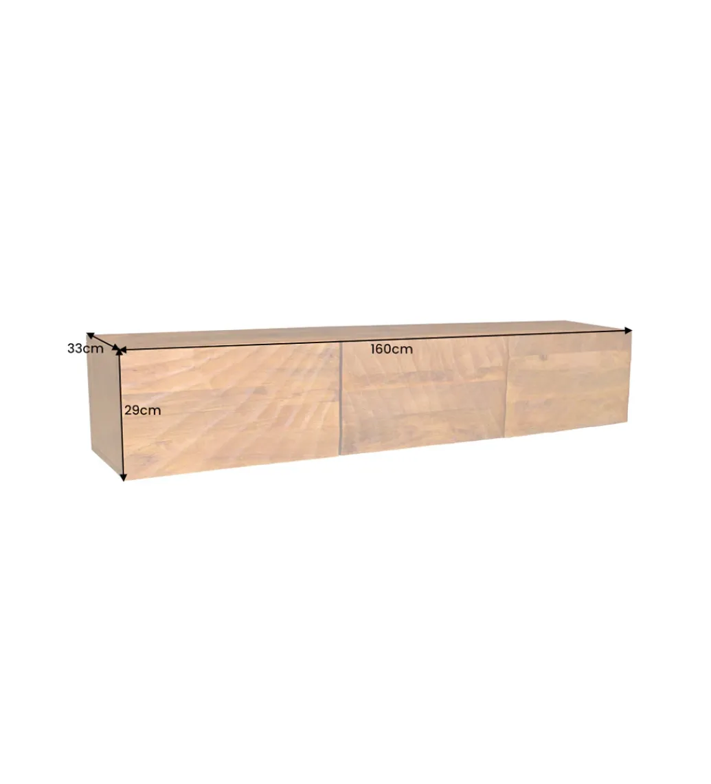 Stolik pod Tv wiszący DAVIDE Scorpion 160 cm drewno mango brąz*Invicta Interior Best