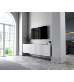 Stolik pod TV wiszący ELPIS 150 cm biały*Polski Design ML Sale