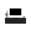 Stolik pod TV wiszący ELPIS 150 cm czarny*Polski Design ML Online