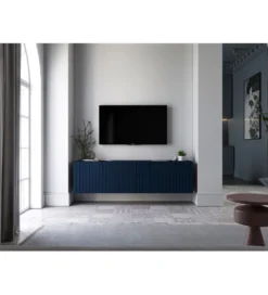 Stolik pod TV wiszący ELPIS 150 cm granatowy*Polski Design ML Sale