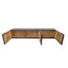 Stolik pod TV wiszący ILLUSION 160 cm 3D drewno mango*Invicta Interior New
