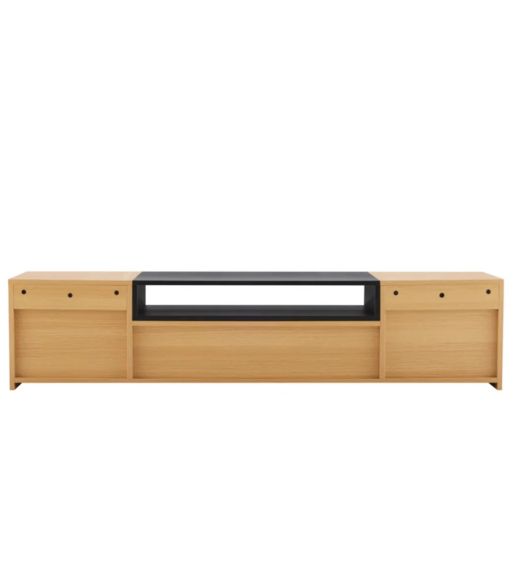 Stolik pod TV wiszący LOFT 160 cm naturalna czarna*Invicta Interior Sale