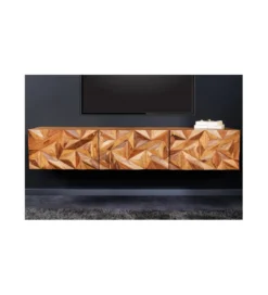Stolik pod TV wiszący MIRANDA 160 cm drewno sheesham*Invicta Interior