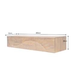 Stolik pod TV wiszący SCORPION 200 cm drewno mango*Invicta Interior Sale