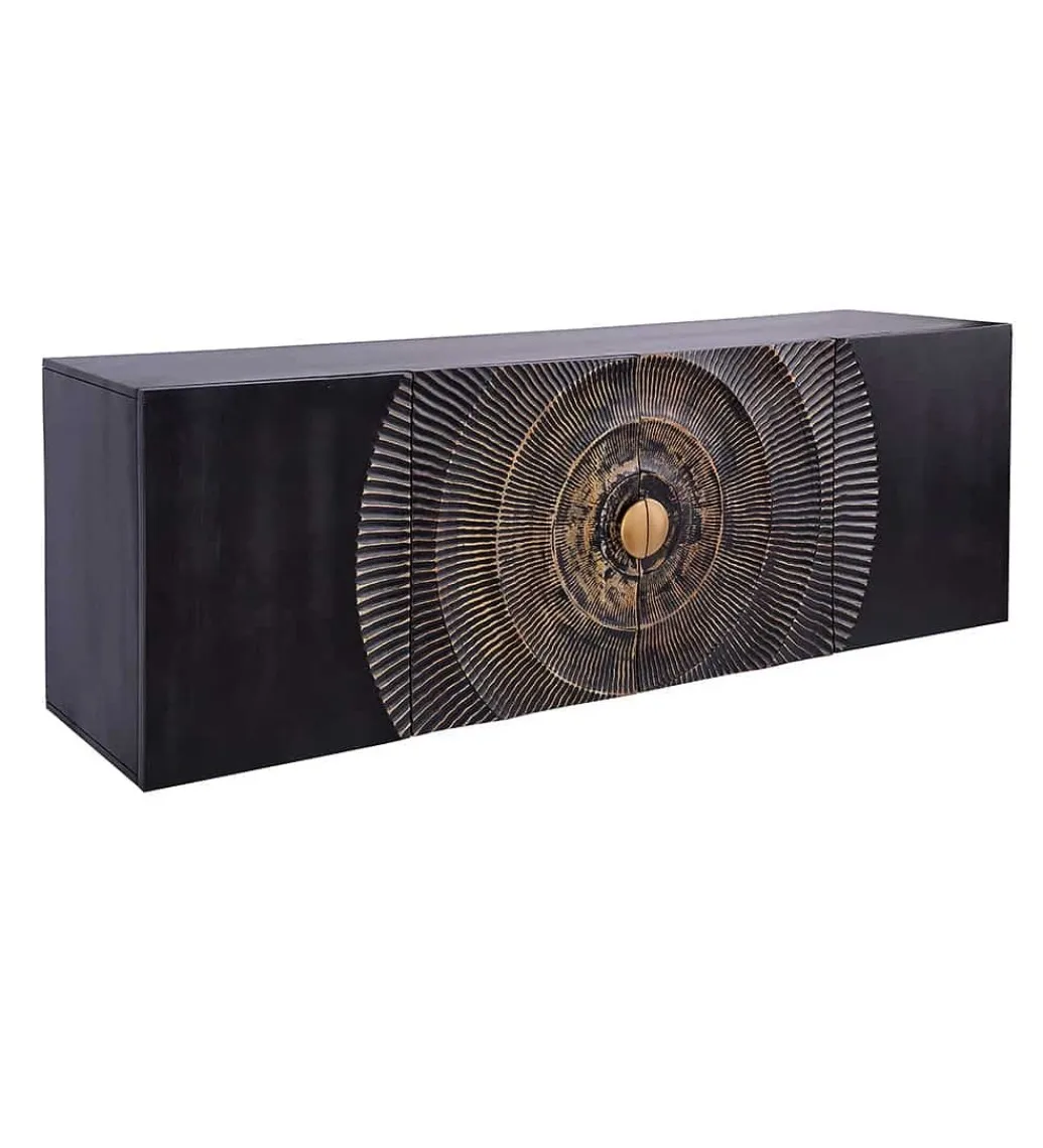 Stolik pod TV wiszący SWEET GOLDEN SUNSET 177 cm drewno mango*Invicta Interior