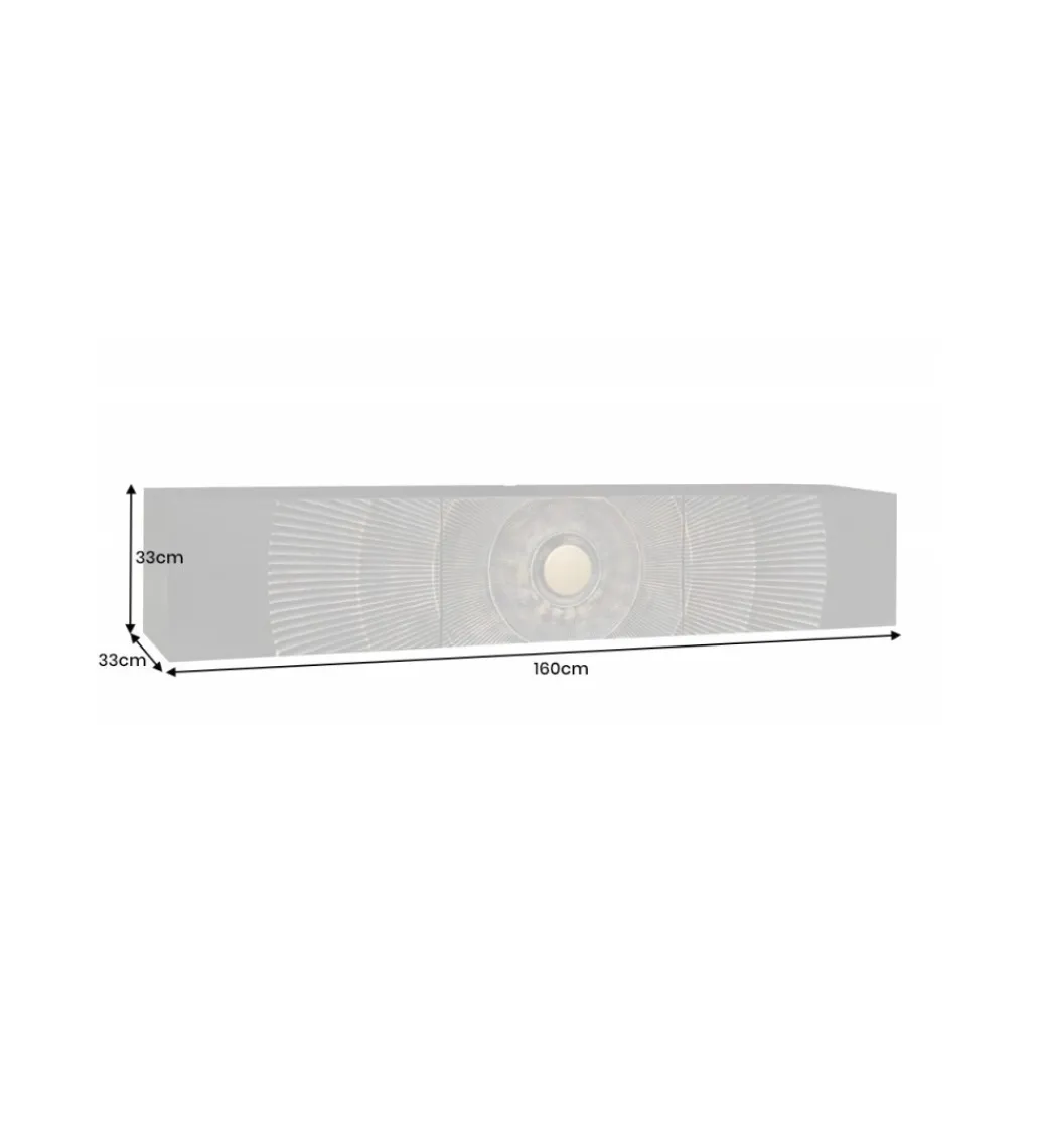 Stolik pod TV wiszący SWEET GOLDEN SUNSET 160 cm drewno mango*Invicta Interior New