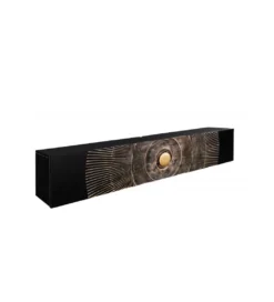 Stolik pod TV wiszący SWEET GOLDEN SUNSET 160 cm drewno mango*Invicta Interior New