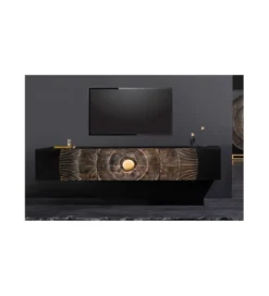 Stolik pod TV wiszący SWEET GOLDEN SUNSET 160 cm drewno mango*Invicta Interior New