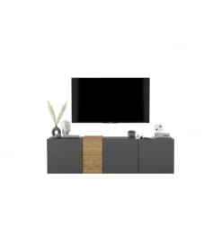 Stolik pod TV wiszący VANTA 160 cm antracyt mat*Polski Design ML Sale