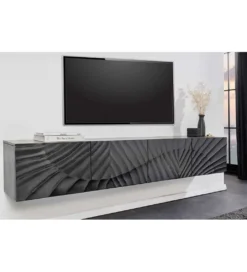 Stolik pod TV wiszący ZEUS Scorpion 200 cm drewno mango*Invicta Interior Best
