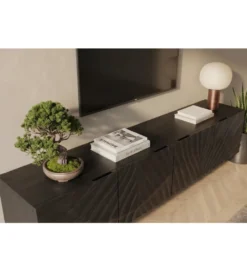 Stolik pod TV wiszący ZEUS Scorpion 200 cm drewno mango*Invicta Interior Best