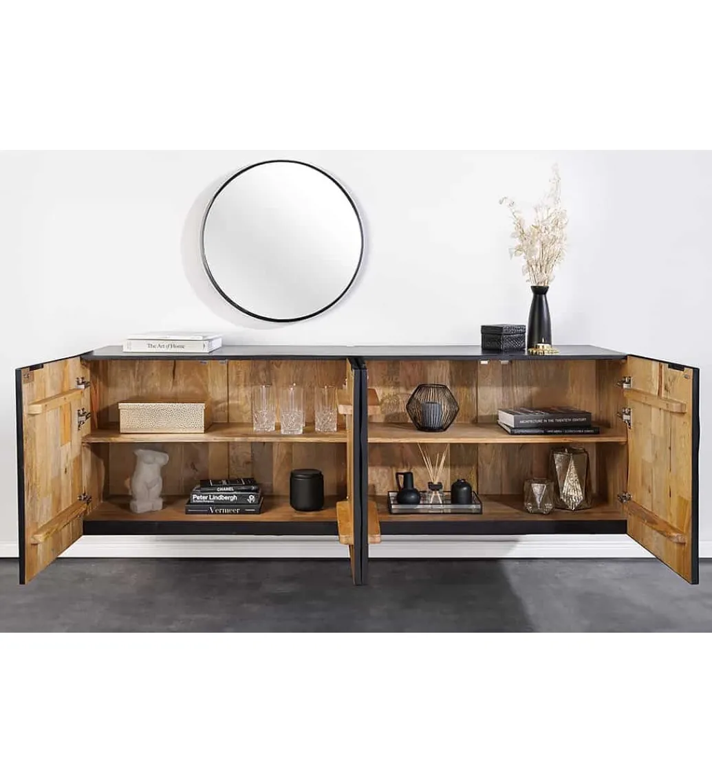 Stolik pod TV wiszący ZEUS Scorpion 177 cm drewno mango*Invicta Interior Online