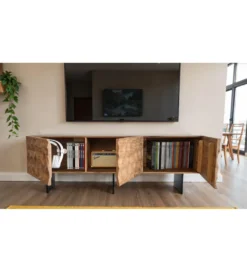 Stolik pod TV WOHNLING 160 cm drewno akacja*WOHNLING, GERMANY Online