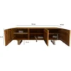 Stolik pod TV WOHNLING 160 cm drewno akacja*WOHNLING, GERMANY Hot