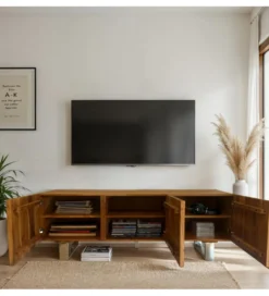 Stolik pod TV WOHNLING 160 cm drewno akacja*WOHNLING, GERMANY Hot