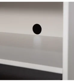 Stolik pod TV YISSA 70 cm półka otwarta szara*WOOOD Best