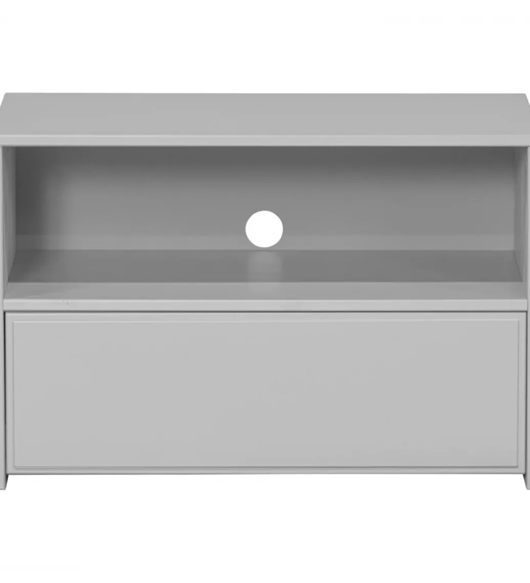 Stolik pod TV YISSA 70 cm półka otwarta szara*WOOOD Best