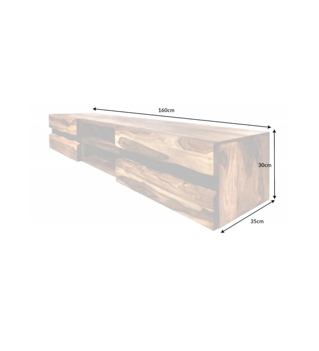 Stolik pod TV ZAMBEZI Amazonas 160 cm drewno sheesham*Invicta Interior Discount