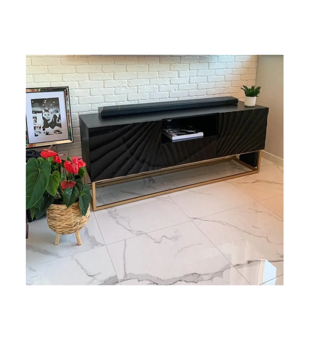 Stolik pod TV ZEUS Scorpion 160 cm drewno mango*Invicta Interior Sale