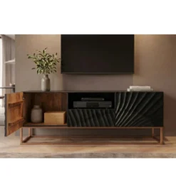 Stolik pod TV ZEUS Scorpion 160 cm drewno mango*Invicta Interior Sale