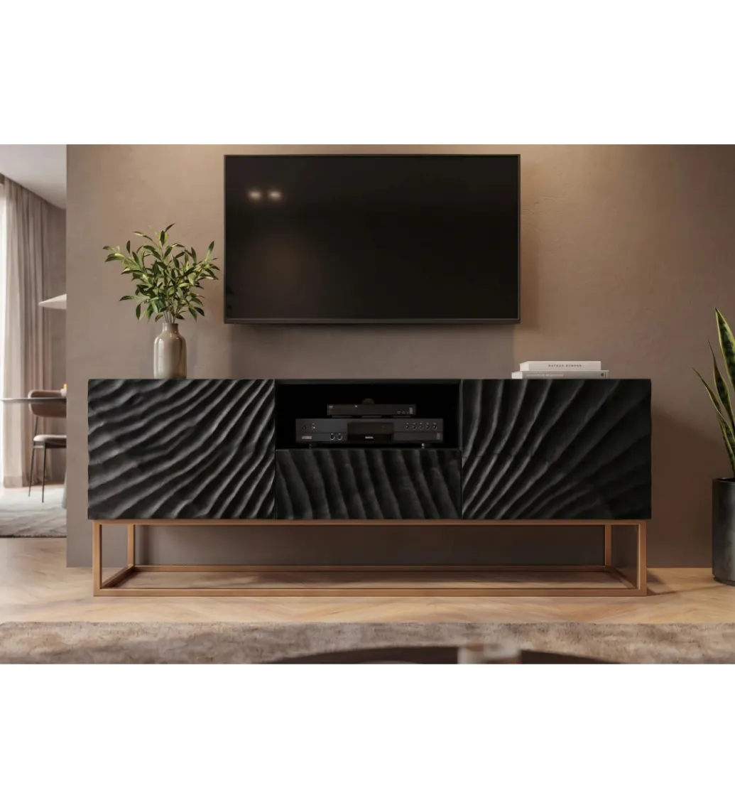 Stolik pod TV ZEUS Scorpion 160 cm drewno mango*Invicta Interior Sale