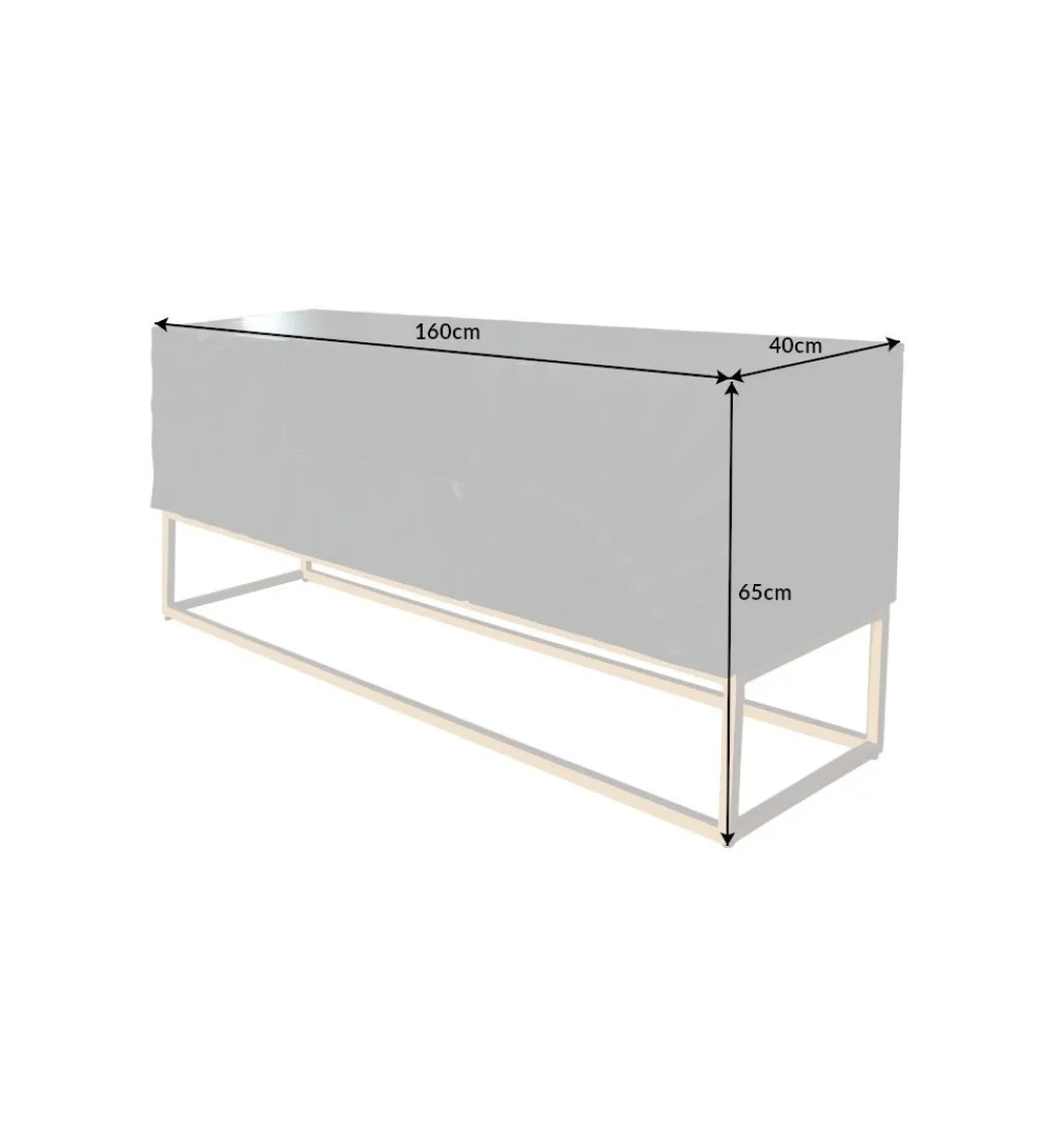 Stolik pod TV ZEUS Scorpion 160 cm drewno mango*Invicta Interior Sale