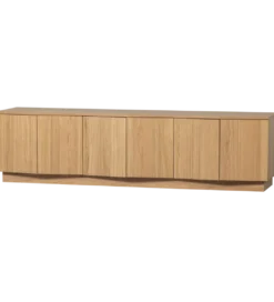 Stolik pod TV ZUMA 200 cm drewno dębu naturalna*WOOOD New
