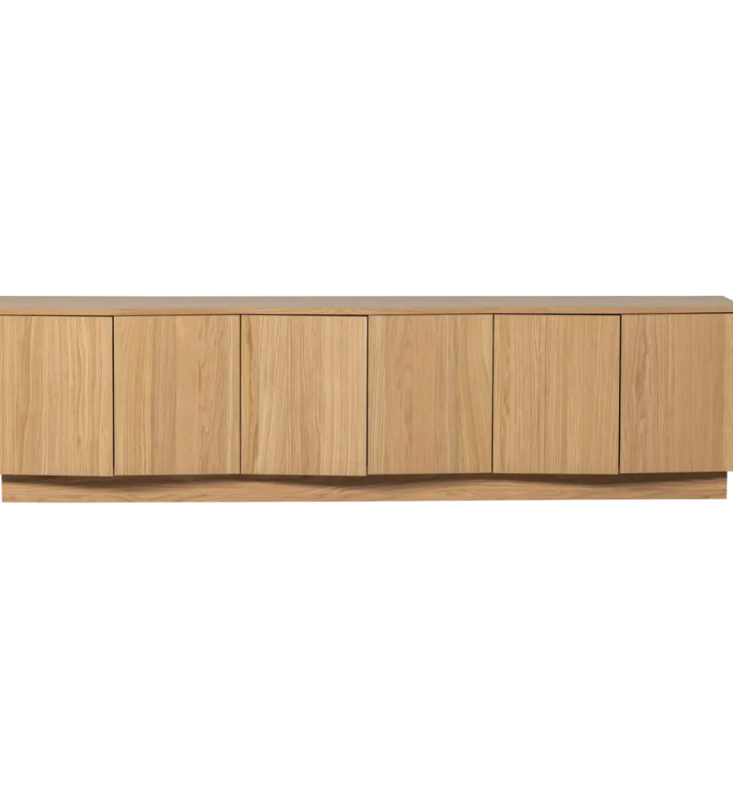 Stolik pod TV ZUMA 200 cm drewno dębu naturalna*WOOOD New