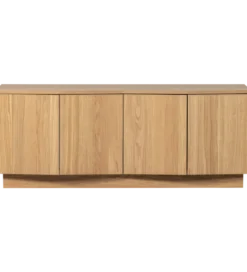 Stolik pod TV ZUMA 133 cm drewno dębu naturalna*WOOOD Clearance