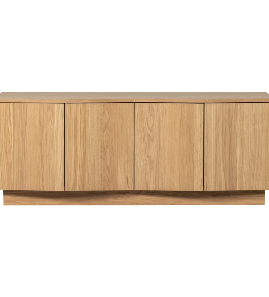 Stolik pod TV ZUMA 133 cm drewno dębu naturalna*WOOOD Clearance