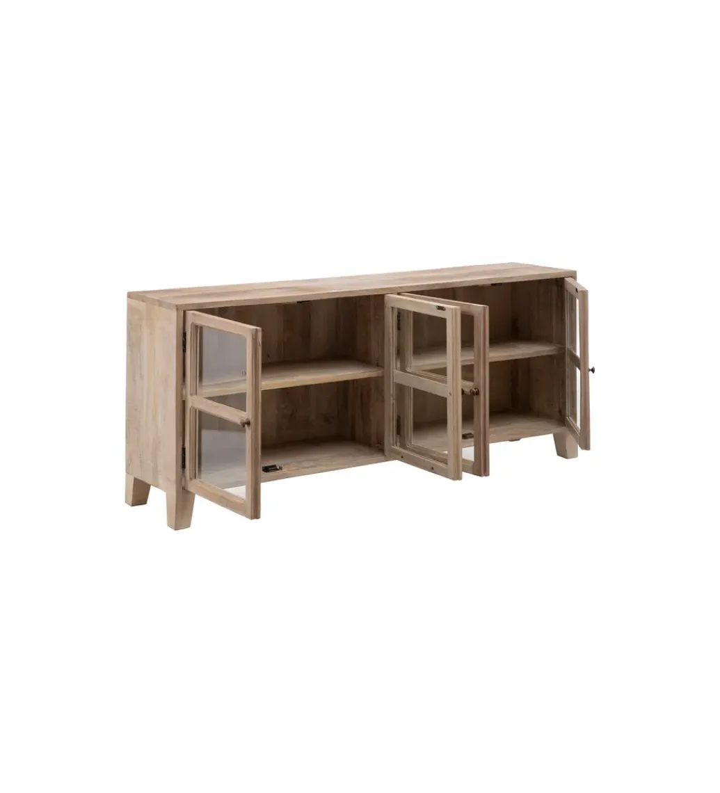 Stolik TV Witryna Iron Craft II160 cm drewno mango*Zona-Design Discount