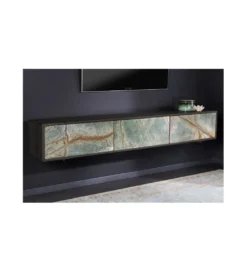 Stolik wiszący pod TV MONTANAS 160 cm drewno akacja*Invicta Interior Hot