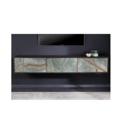 Stolik wiszący pod TV MONTANAS 160 cm drewno akacja*Invicta Interior Hot