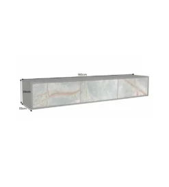 Stolik wiszący pod TV MONTANAS 160 cm drewno akacja*Invicta Interior Hot