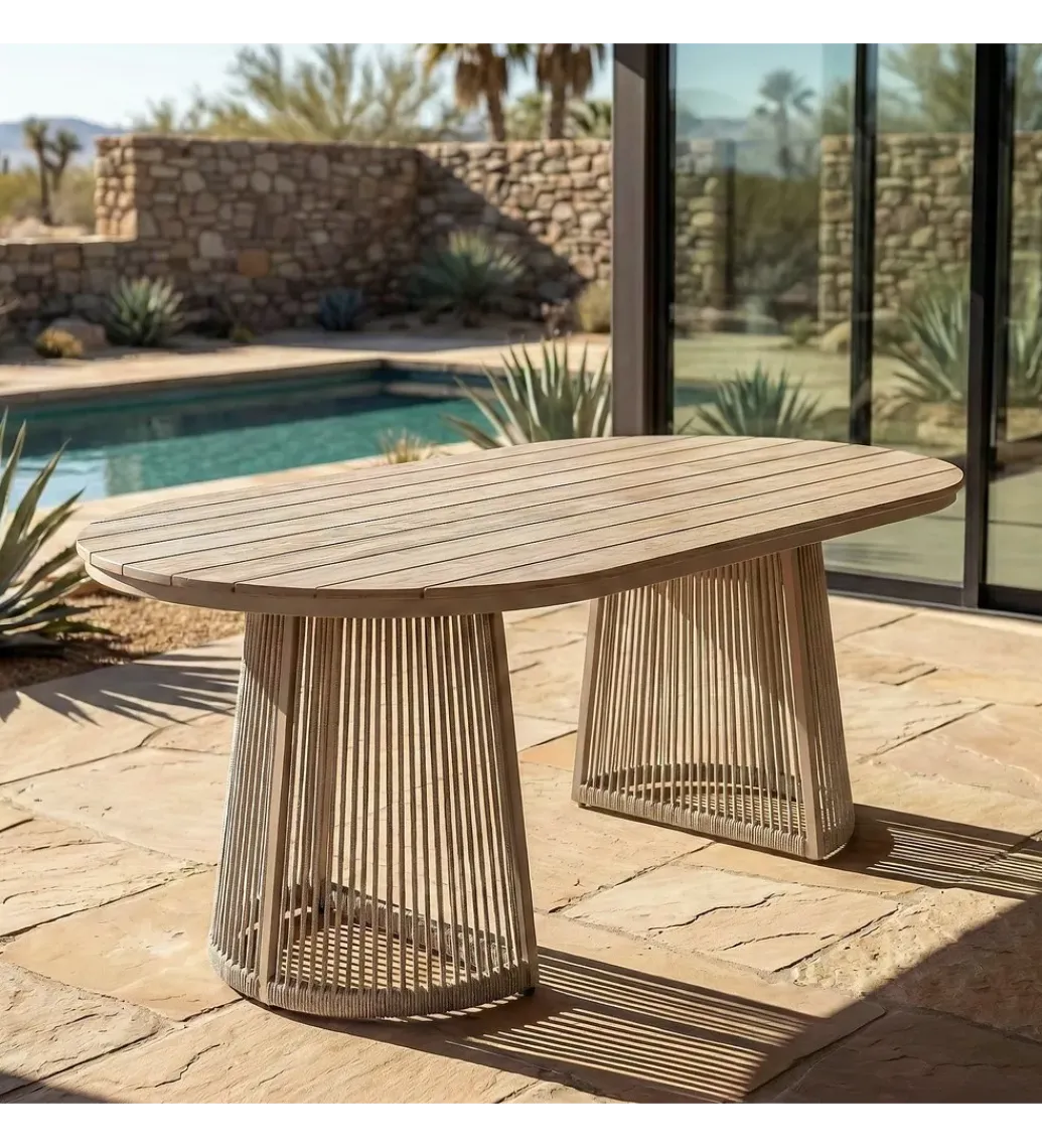 Stół OROTENA 180 cm naturalny biały*Zona-Design Best