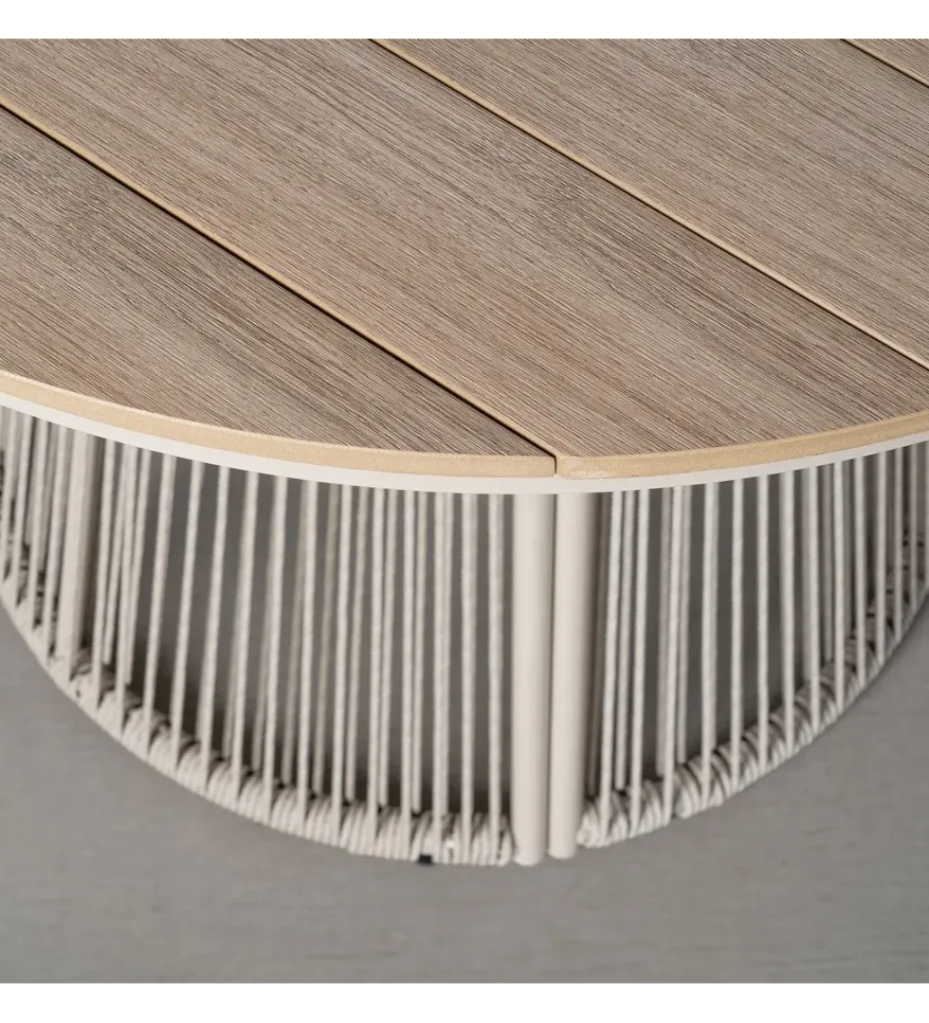 Stół OROTENA 100 cm naturalny biały*Zona-Design Outlet