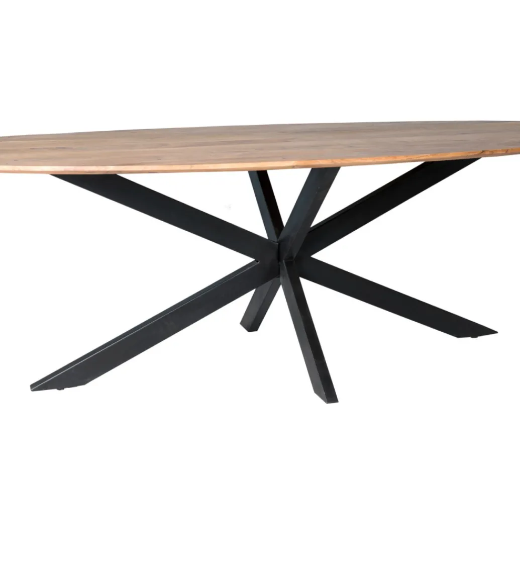 Stół owalny ACASIA 240 cm drewno akacja*LF-Design