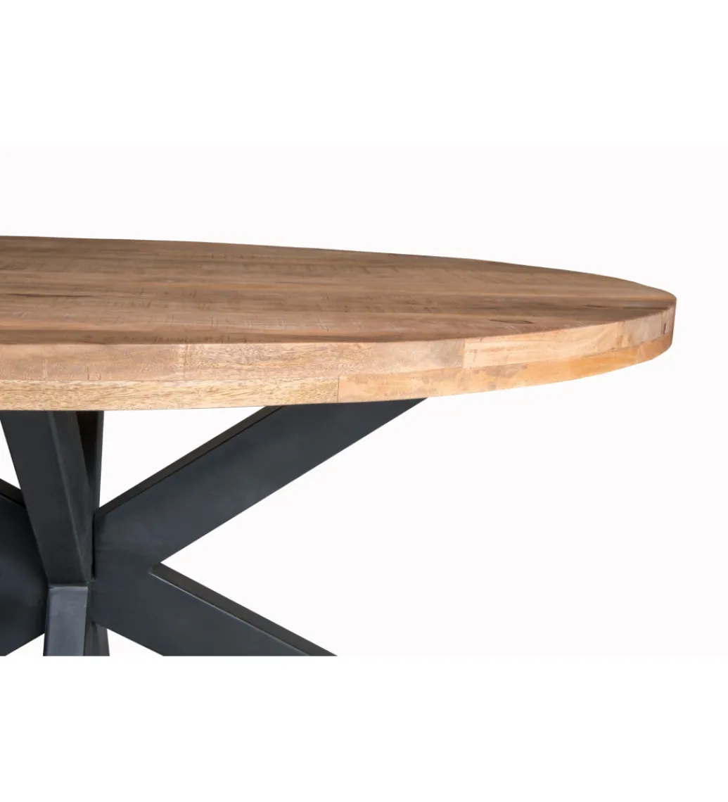 Stół owalny OVAL 240 cm drewno mango*LF-Design Discount