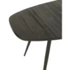Stół owalny ZAMBIA 200 cm drewno teak czarny*J-Line New