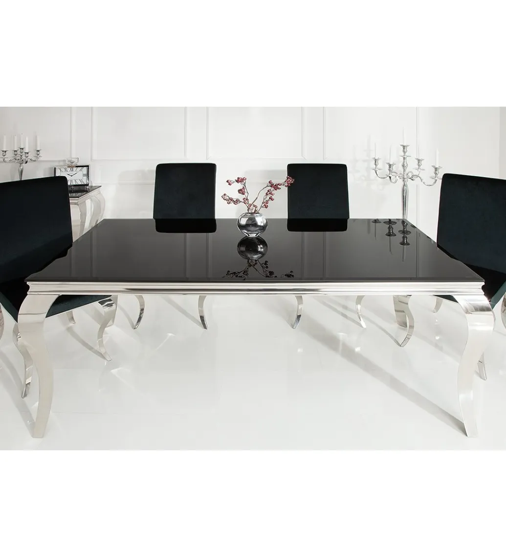 Stół OXANA Modern Barock 200 cm czarny*Invicta Interior