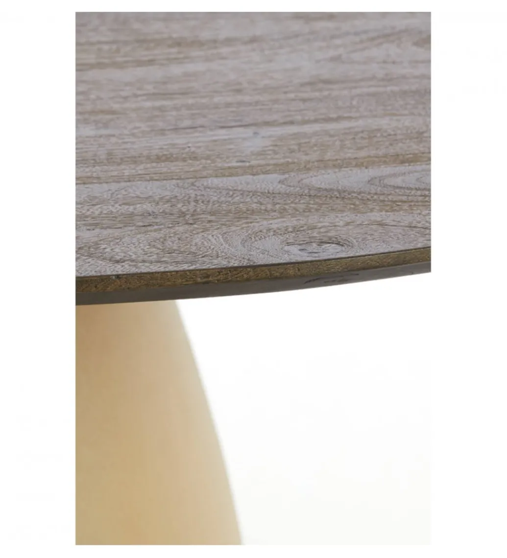 Stół PALMIRA 120 cm naturalny beżowy mat*L&L Outlet